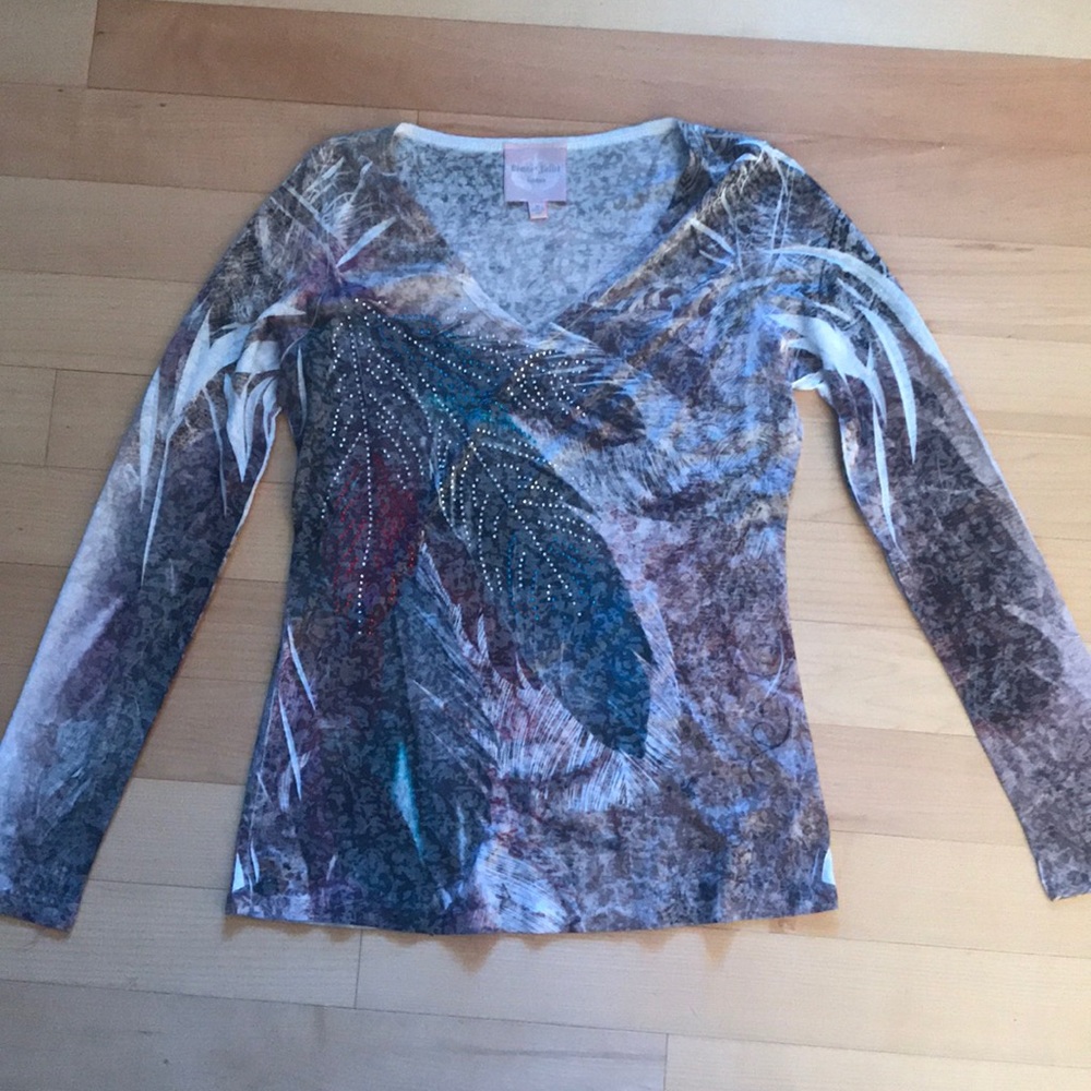 Long Sleeve Embellished Shirt